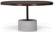 Korson Furniture Yooli Penny Glass Top Coffee Table with Gray Base-0