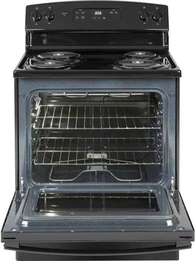 GE® 30" Black Freestanding Electric Range-2