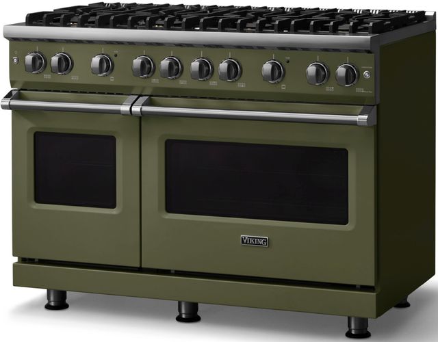 Viking® 5 Series 48" Martini Pro Style Gas (NG) Range with Polished Chrome Trim-2