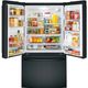 GE® 36" 27 Cu. Ft. Black French Door Refrigerator with Internal Water Dispenser-3