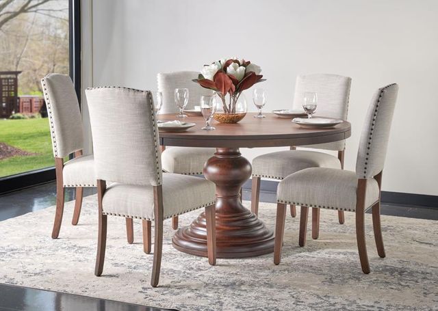 Urban Collections by Yutzy Woodworking Emerson Dark Brown 60" Round Dining Table-1