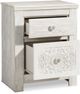 Signature Design by Ashley® Paxberry Whitewash 2-Drawer Nightstand-1