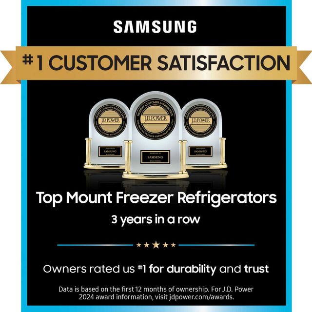 Samsung 33 in. 21.1 Cu. Ft. Stainless Steel Top Freezer Refrigerator-1