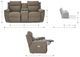La-Z-Boy® Joel Pewter Power Reclining Loveseat with Console and Headrest-2