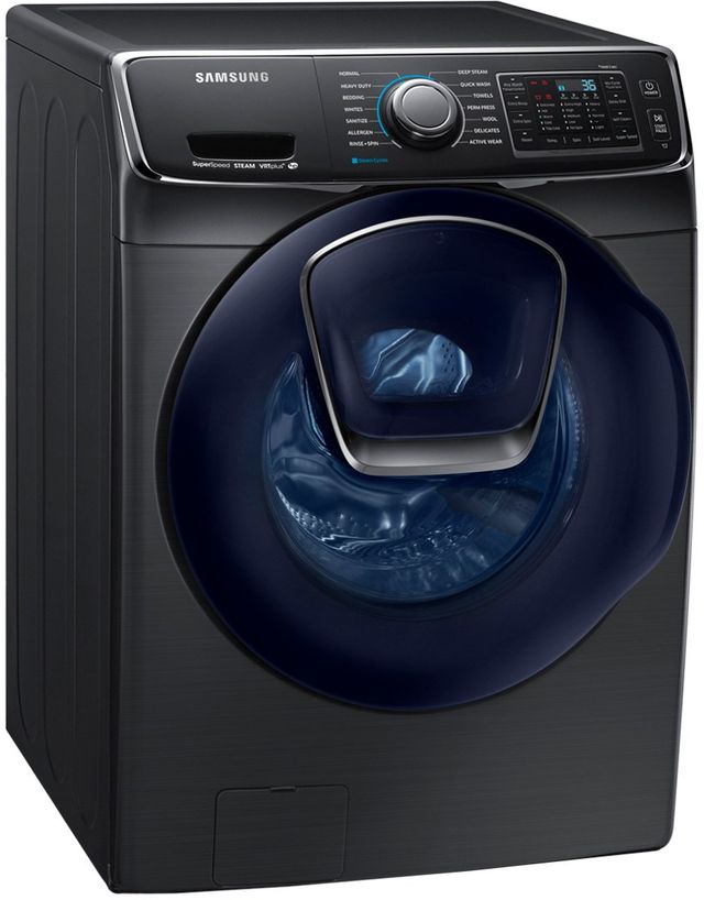 Samsung 4.5 Cu. Ft. Fingerprint Resistant Black Stainless Steel Front Load Washer-2