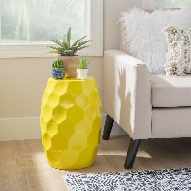 Powell® Soleil Yellow Side Table-4