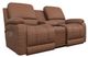 La-Z-Boy® Greyson Caramel Leather Power Reclining Loveseat with Console and Headrest-0