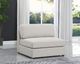 Meridian Furniture Beckham Beige Linen Polyester Modular Armless Chair-4