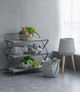 A & B Home Beige/Gray Plant Stand-5