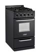 Unique Appliances 20" Black Classic Off Grid Freestanding Propane Range-2