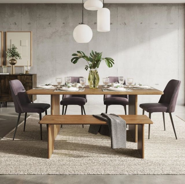 Jofran Inc. Reclamation Salvaged 6-Piece Brown/Madox Dark Brown Dining Set-1