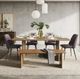 Jofran Inc. Reclamation Salvaged 6-Piece Brown/Madox Dark Brown Dining Set-0