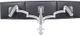 Chief® Kontour™ White K1C Dual Monitor Reduced Height Dynamic Column Mount-2