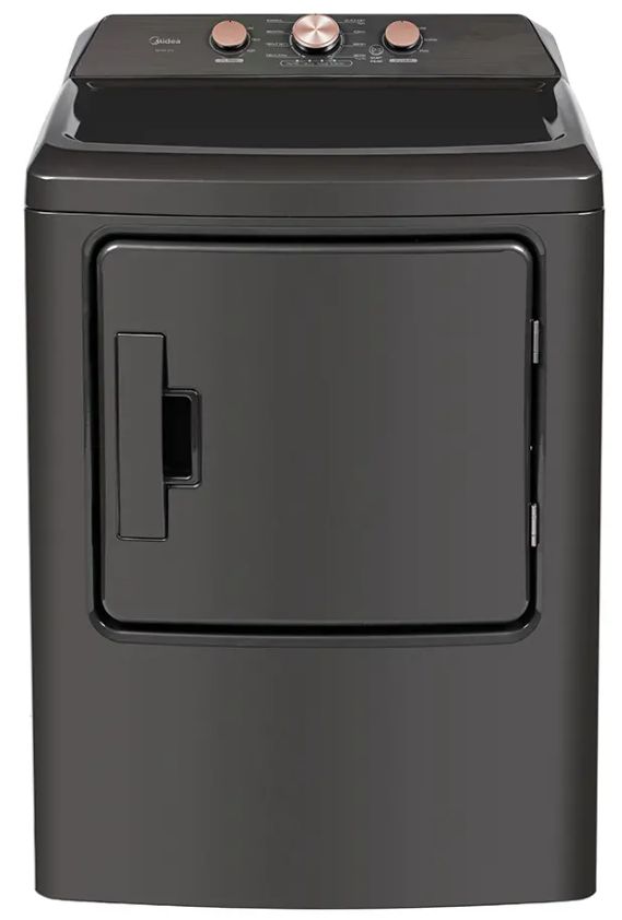 Midea® Metallic Gray Agitator Top Load Washer and Electric Dryer Laundry Pair-2