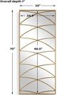 Uttermost® Crossed Up Gold Full Length Mirror-2