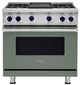 Viking® 7 Series 36" Eucalyptus Pro Style Natural Gas Range with Griddle-0