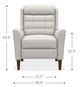 La-Z-Boy® Brentwood Pearl High Leg Power Recliner with Headrest-5