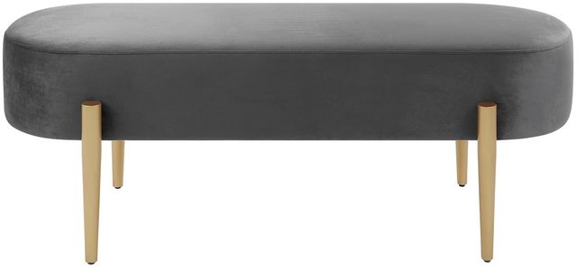 Mazin Furniture Cara Grey Accent Bench-0