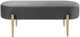 Mazin Furniture Cara Grey Accent Bench-0