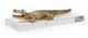 Wildwood Lamps Croc of Brass Gold Sculpture-0