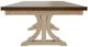 Mavin Customizable 42" x 60" Rectangular Plank Extendable Dining Table with 18" Leaf-2