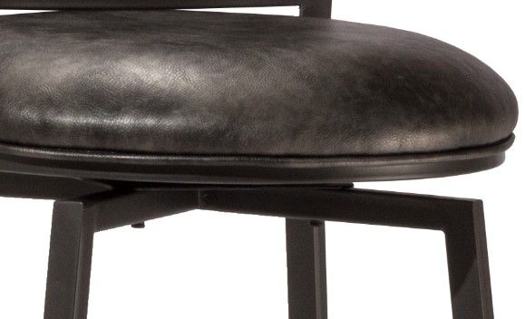 HH2 Home Rockvale Charcoal Swivel Bar Stool-3