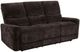 Coaster® Navarro Dark Brown Chenille Upholstered Manual Reclining Sofa-0