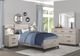 Homelegance® Zephy Light Gray Nightstand with Wall Panel-1