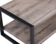 Crown Mark Mildred Gray Coffee Table with Black Frame-3