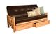 Kodiak Furniture Lodge Oregon Trail Java/Natural Full Storage Futon with Mattress-0