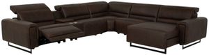Front view of the Palliser® Furniture Customizable Armina 6-Piece Power Reclining L-Shape Sectional and Chaise