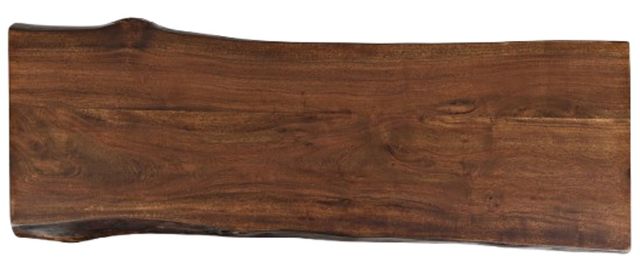 Jofran Inc. Nature's Edge Chestnut Console Table with Black Base-3
