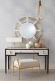 Currey & Company Genevieve Beige Ottoman-4