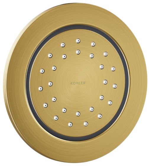 KOHLER® WaterTile® Vibrant Brushed Moderne Brass 1.0 GPM 27-Nozzle Single-Function Body Spray-0