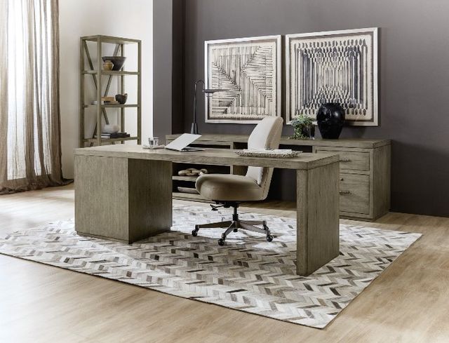 Hooker® Furniture Linville Falls Mink 84" Desk with Small File-1