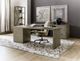 Hooker® Furniture Linville Falls Mink 84" Desk with Small File-1