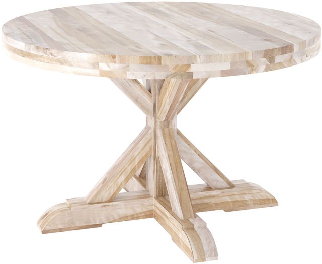 Canadel Customizable Loft Natural Washed Round Pedestal Dining Table-2