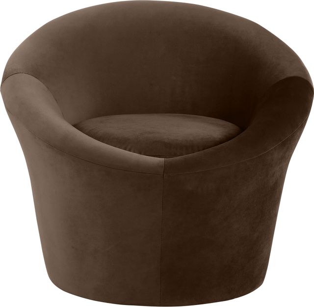 Meridian Furniture Tristan Brown Velvet Upholstered Accent Chair-1