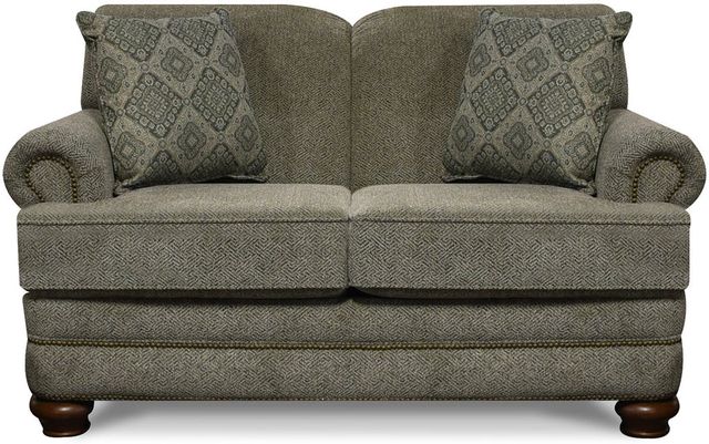 Creek Side Customs Customizable Reed Loveseat with Nailhead Trim-0