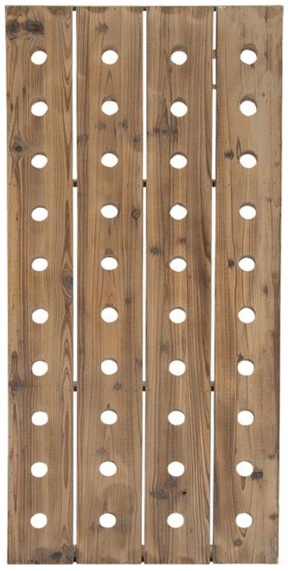 Deco Marche Brown Tall Wall Wine Rack-0