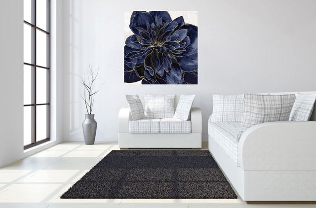 Classy Living Blue Flower Wall Art-1