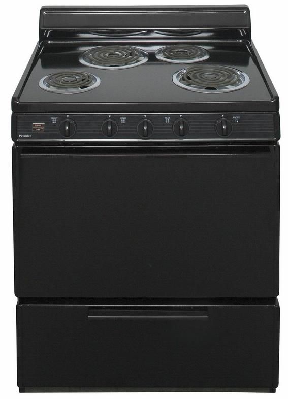 Premier 30" Black Freestanding Electric Range-0