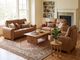 Kate Preston Home Aline Butternut Leather Power Reclining Sofa and Loveseat with FREE Matching Recliner-0
