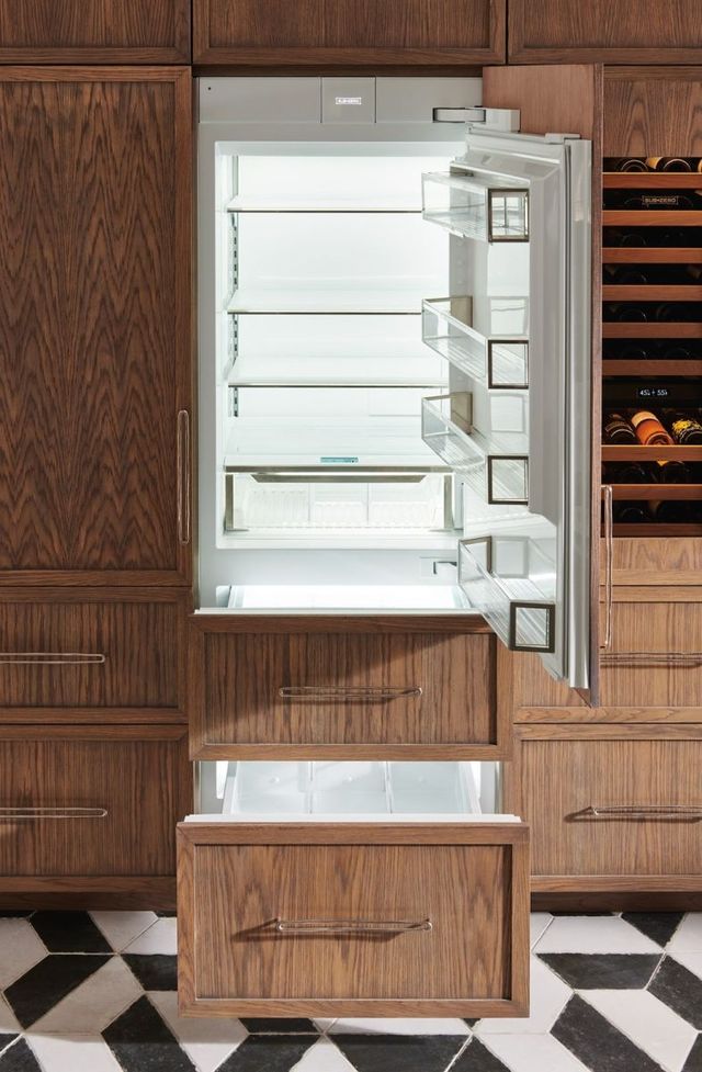 Sub-Zero® Designer Series 30" 16.4 Cu. Ft. Panel Ready Counter Depth Left Hinge Column Refrigerator-1