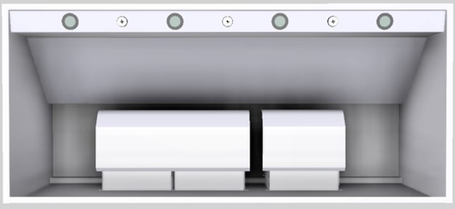 Vent-A-Hood® 54" White Wall Mounted Range Hood-2