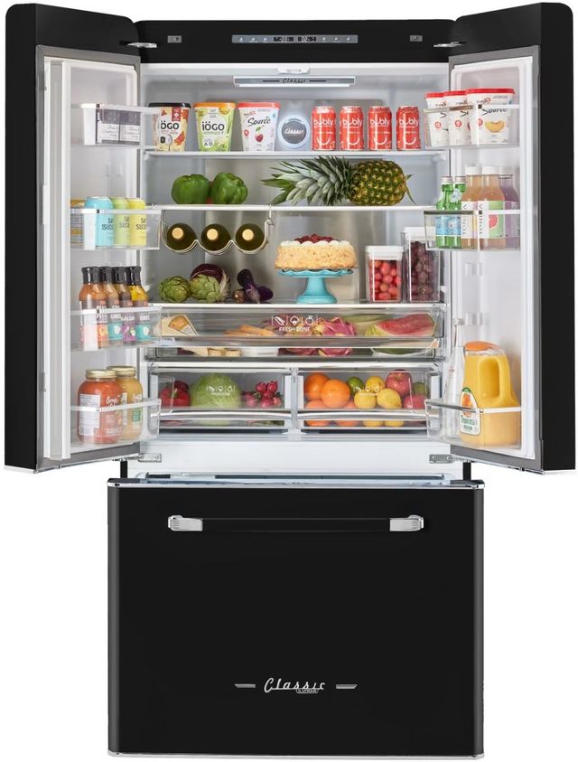 Unique® Appliances 36" 21.4 Cu. Ft. Midnight Black Counter Depth French Door Refrigerator-2