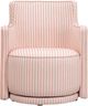 TOV Furniture Passe Pink Stripes Swivel Accent Chair-3
