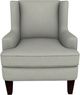 Best® Home Furnishings Customizable Field & Stream Home Sterling Wing Back Chair with Plaid Cushion and Espresso Legs-1
