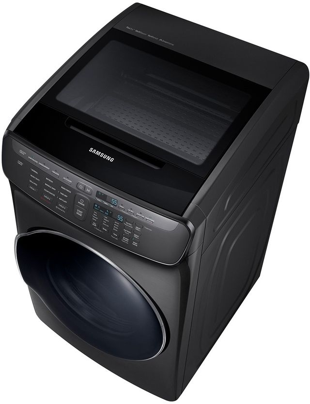 Samsung 7.5 Cu. Ft. Fingerprint Resistant Black Stainless Steel Gas Dryer-3