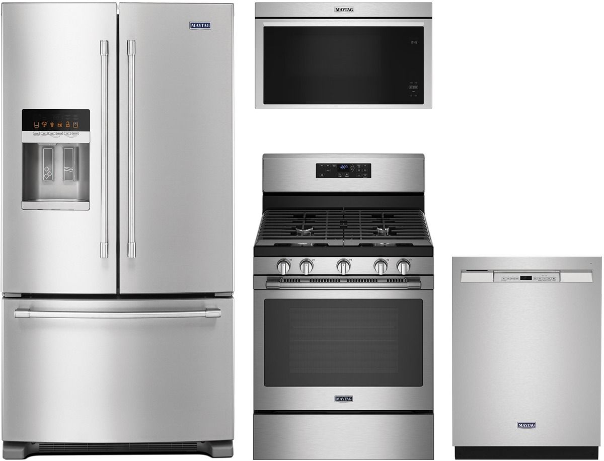 Maytag® 4 Piece Fingerprint Resistant Stainless Steel Kitchen Package